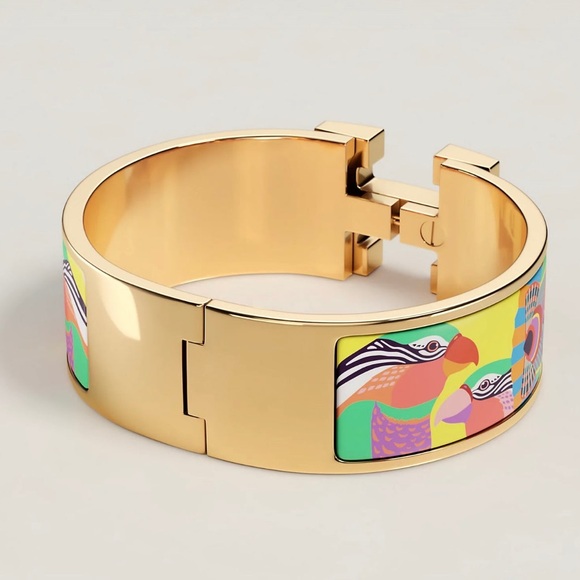 HERMES- Clic Clac H Lanternes, Ballons et Cocardes bracelet - Picture 2 of 2